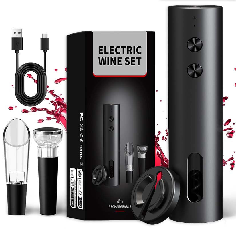 Electric Pallet Jack - 4-in-1 Electric Bottle Wine Opener Set