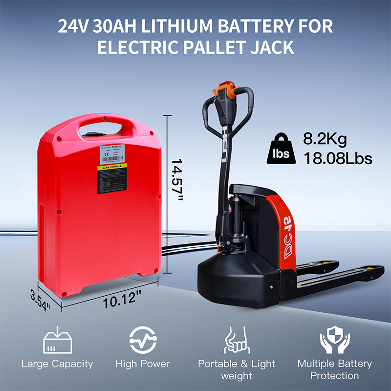 Electric Pallet Jack - Pallet Jack Battery, 24V 30Ah Lithium