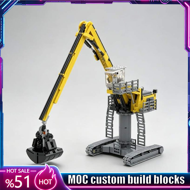 Heavy Equipment Certificate - 870PCS Heavy Equipment Excavator MOC Construction