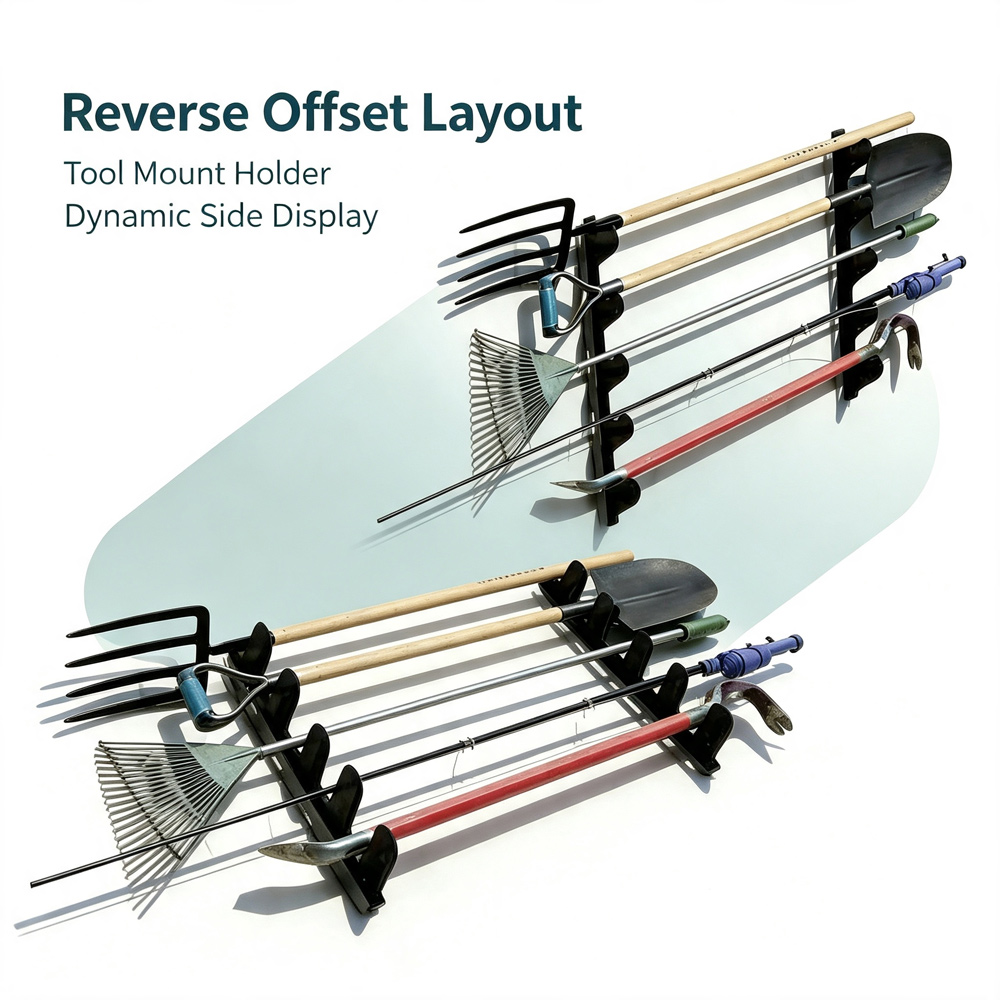 Heavy Equipment Yard - Wall‑Mounted Farm Yard Tool Storage Rack