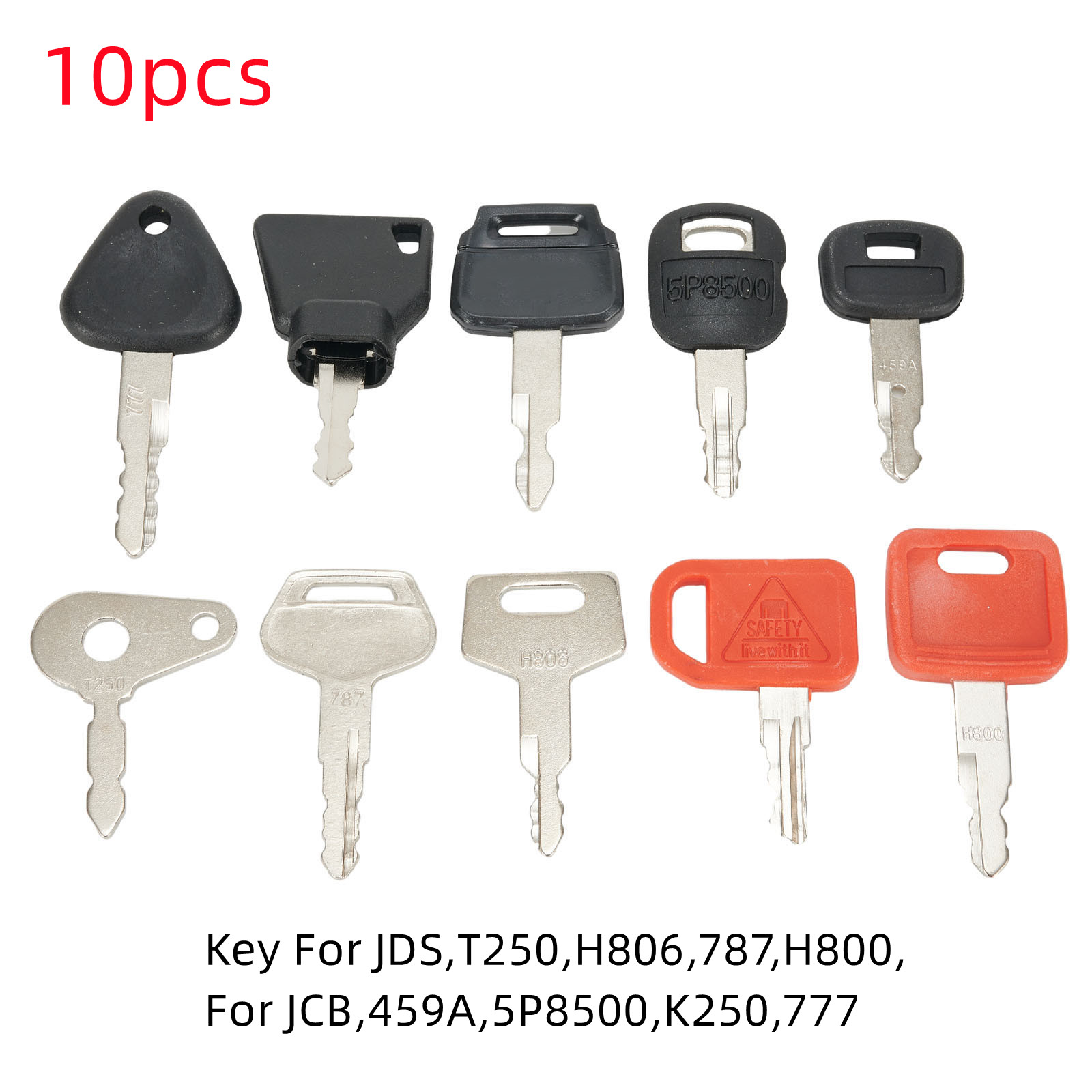 Heavy Equipment Keys Master Set - 10 KEY SET Master Key Ignition