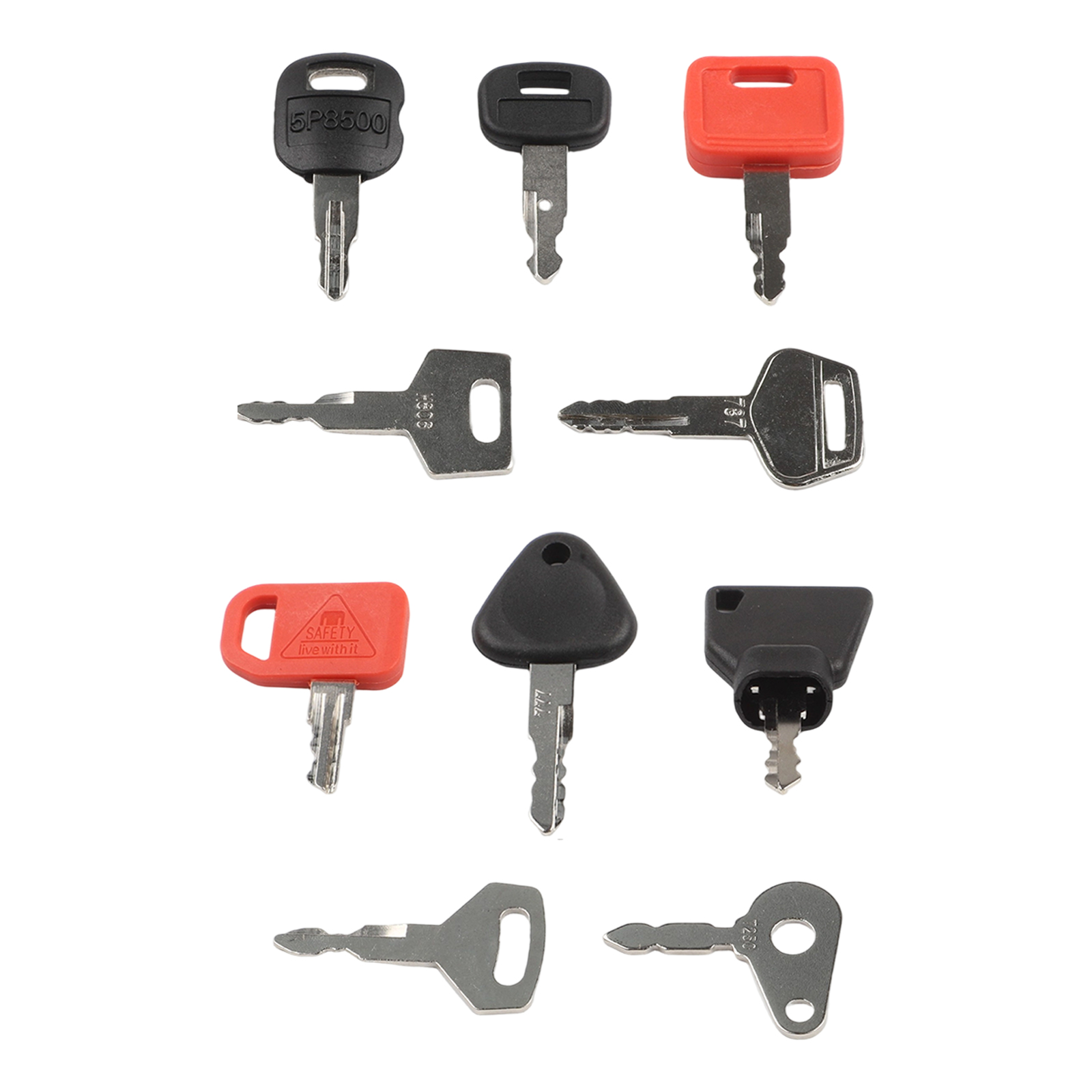 10PCS Keys Master Key Ignition - Heavy Equipment Keys Master Set 评论和价格