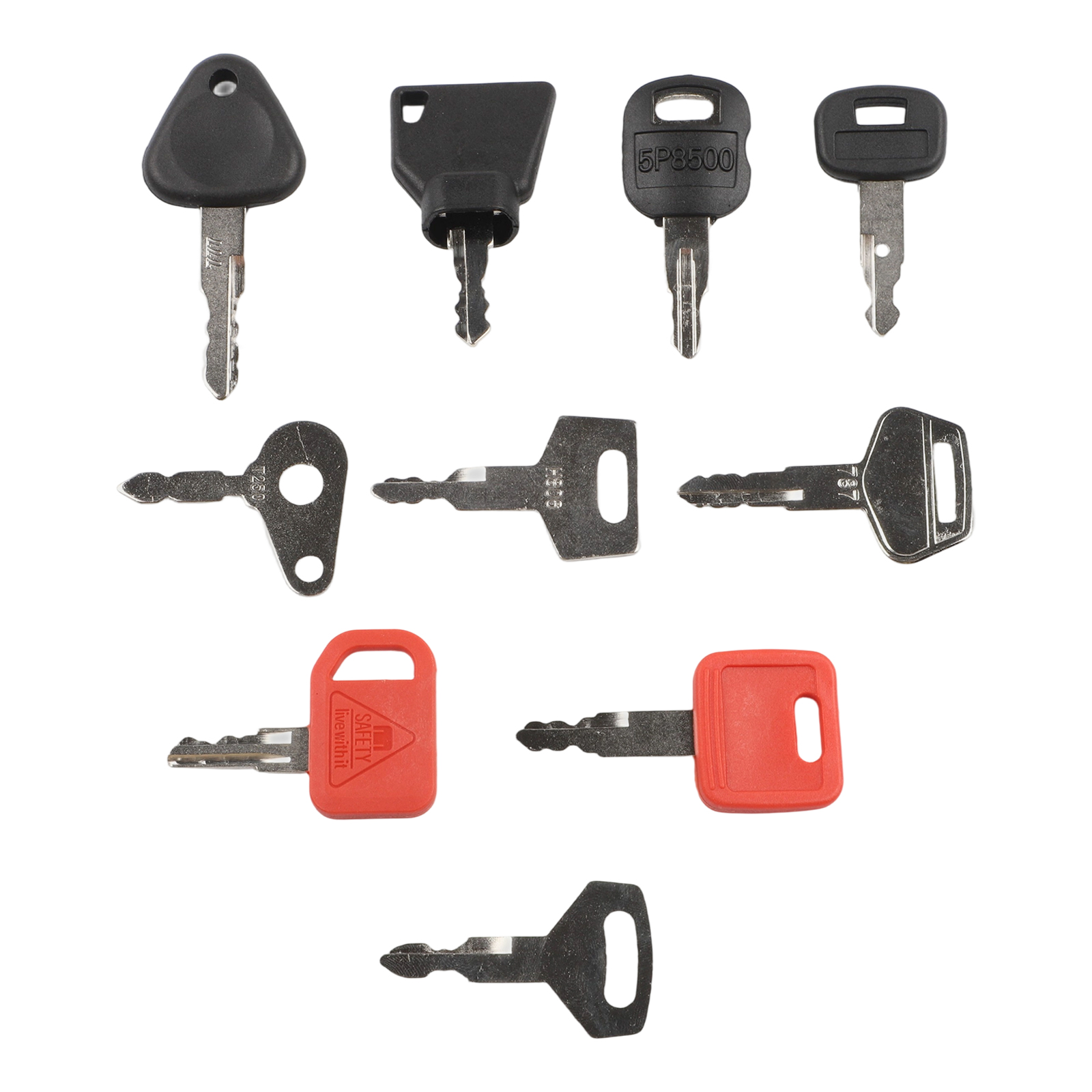 10PCS Keys Master Key Ignition - Heavy Equipment Keys Master Set 评论和价格