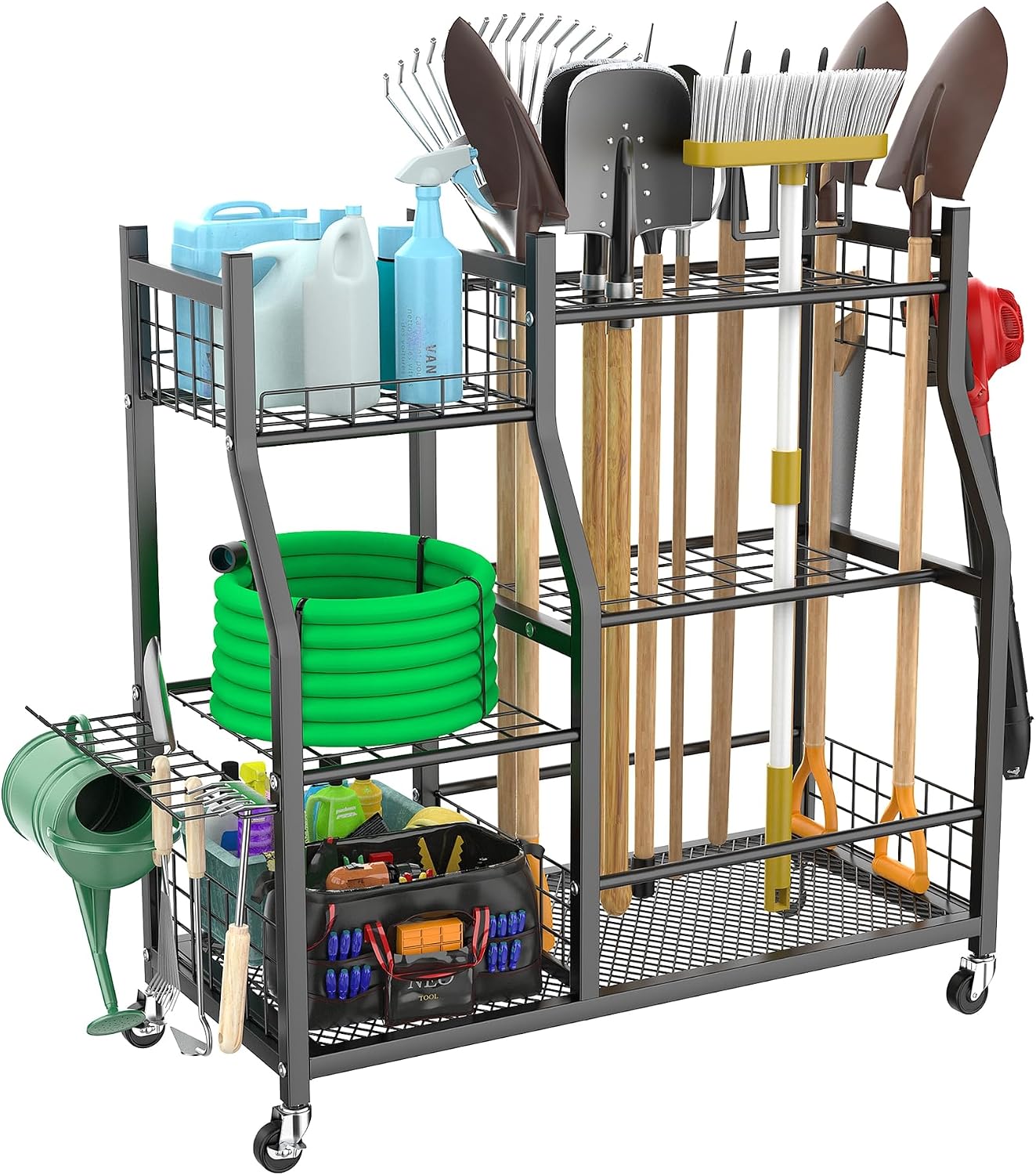 Garden Tool Organizer Rack Wit - Heavy Equipment Yard 评论和价格