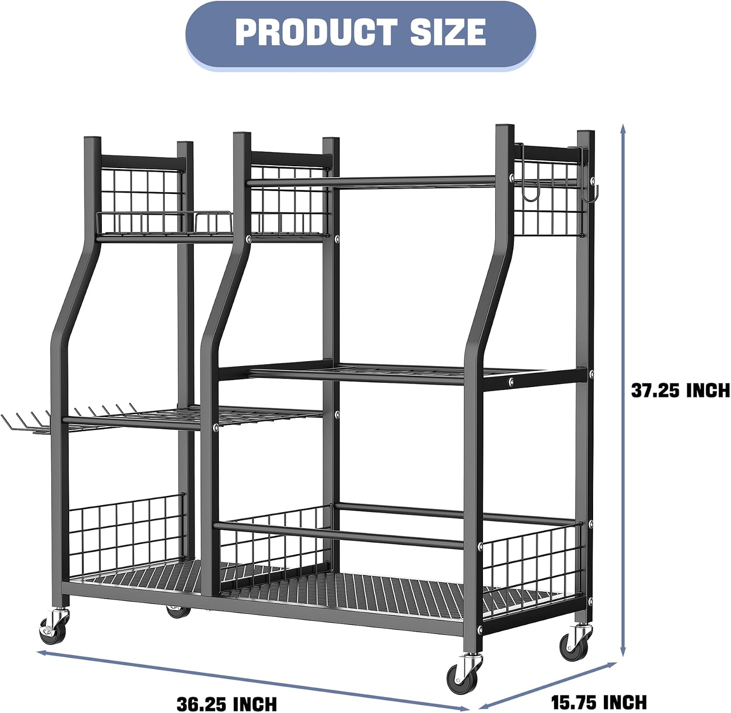 Garden Tool Organizer Rack Wit - Heavy Equipment Yard 评论和价格