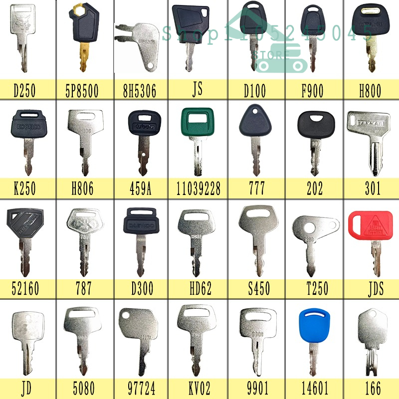 28/21/12Pcs Master Ignition Ke - Heavy Equipment Keys Master Set 评论和价格
