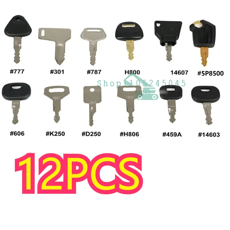 28/21/12Pcs Master Ignition Ke - Heavy Equipment Keys Master Set 评论和价格