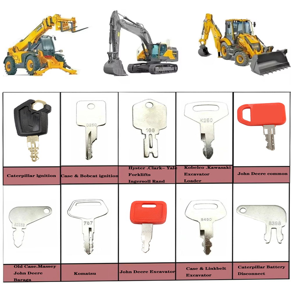 10pcs Master Key Ignition Set  - Heavy Equipment Keys Master Set 评论和价格