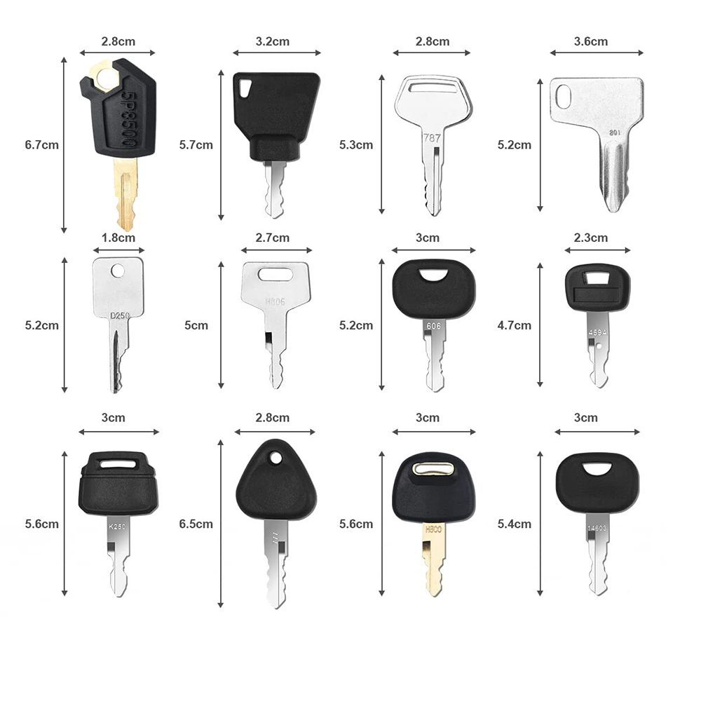 12Pcs Heavy Equipment Construc - Heavy Equipment Keys Master Set 评论和价格