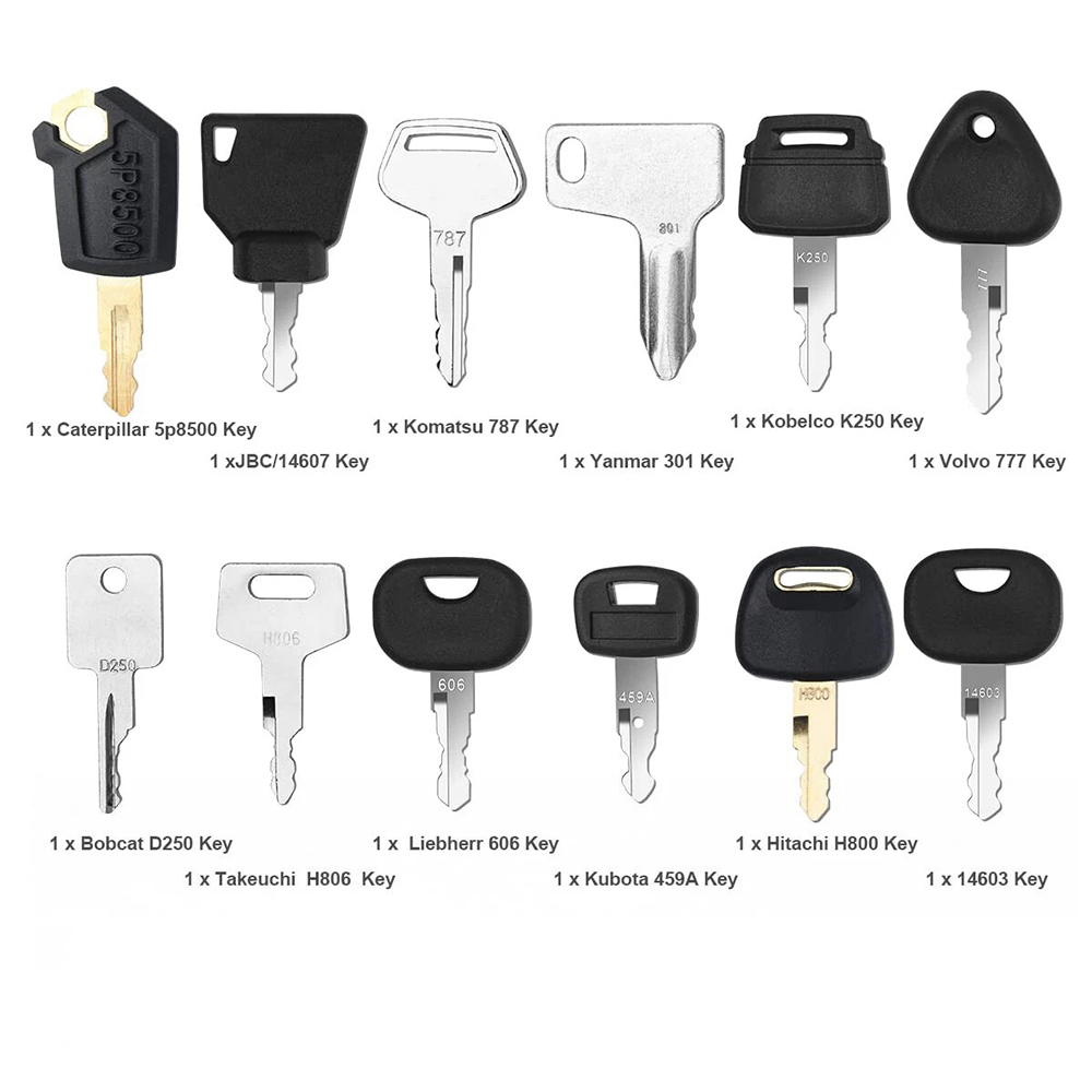 12Pcs Heavy Equipment Construc - Heavy Equipment Keys Master Set 评论和价格